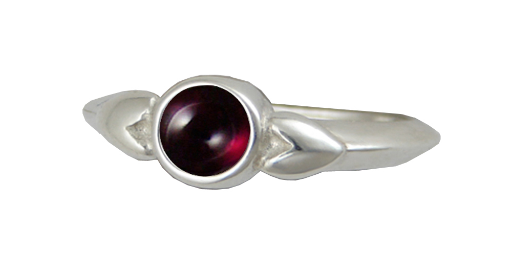 Sterling Silver When Two Hearts Are One Ring With Garnet Size 10 Sterling Silver When Two Hearts Are One Ring With Garnet Size 10